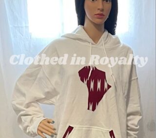Hoodie with African flag Size large