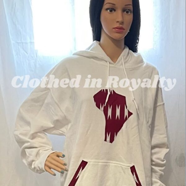 Hoodie with African flag Size large