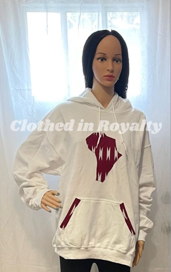 Hoodie with African flag Size large