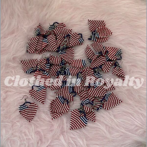 American flag earrings