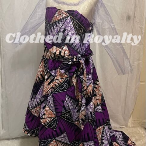 Kids kitenge dress 6-9 years