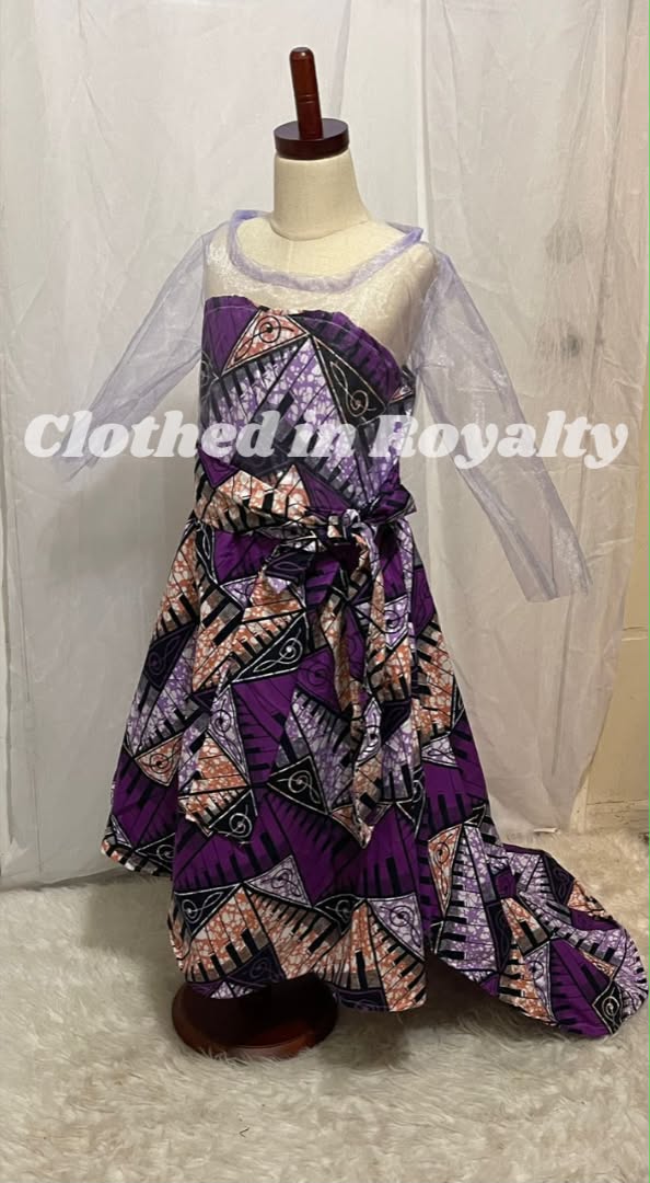 Kids kitenge dress 6-9 years