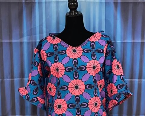 Kitenge top one size fits all