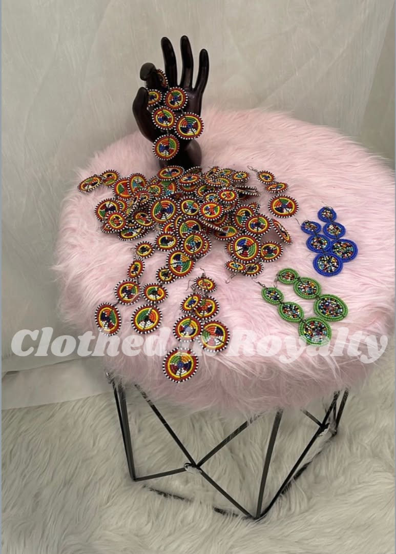 Long beaded earrings new