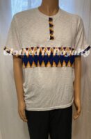 T shirt for men with kente decoration.  Sizes Large and XL